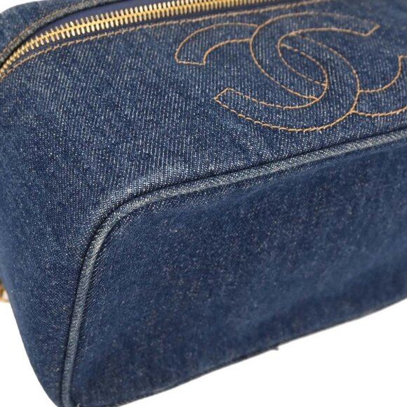 Chanel Blue Denim Vanity Handbag - Picture 5 of 10